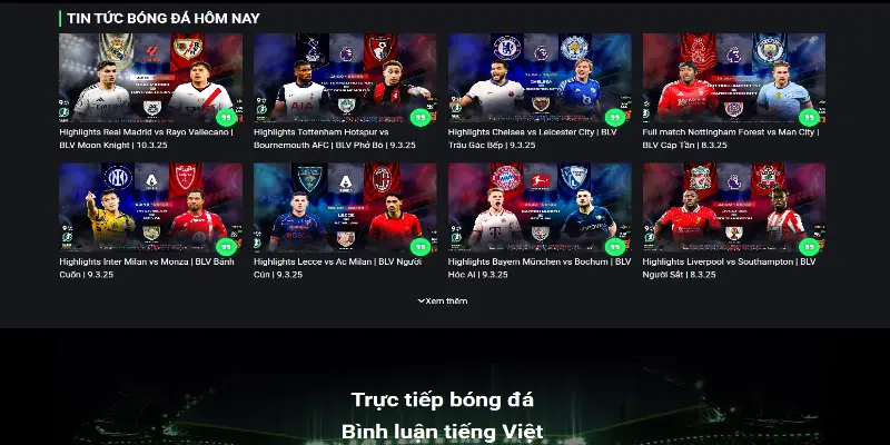 90phut tv được thiết kế hiện đại, thích hợp với mọi hội viên
